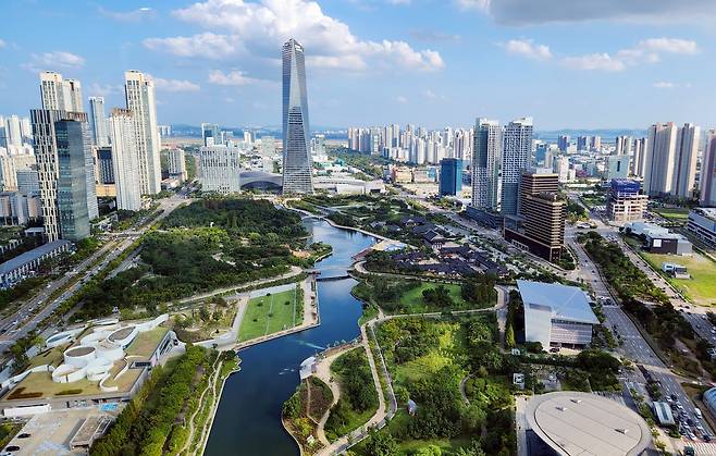 송도국제도시 전경 [연합뉴스 자료사진]