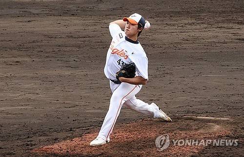 한화 정우주. 연합뉴스 제공