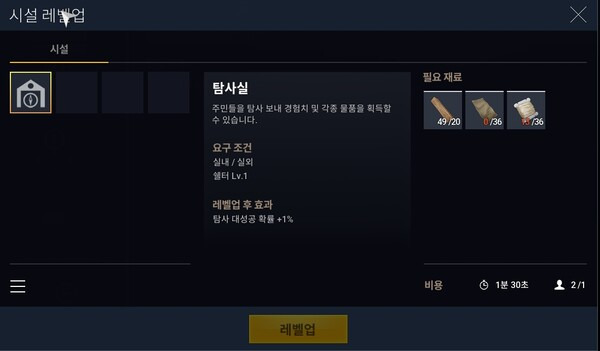 - 파밍과 강화 단계가 잘 구비돼 있다 