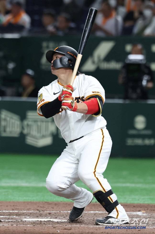 가이는 지금까지 한 번도 한 시즌 100안타를 넘긴 적이 없다. 올해 요미우리로 이적한 뒤 맹타를 휘두르고 있다. 사진캡처=요미우리 자이언츠 SNS