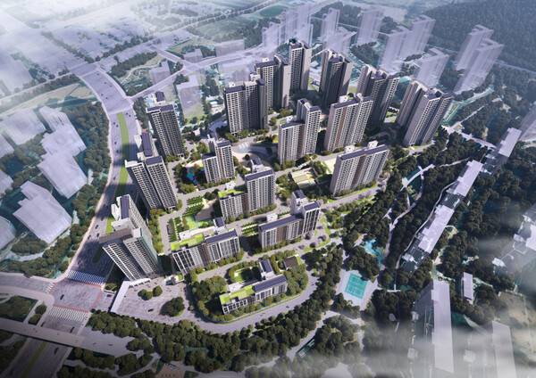 동탄 포레파크 자연&푸르지오 조감도 ⓒ대우건설