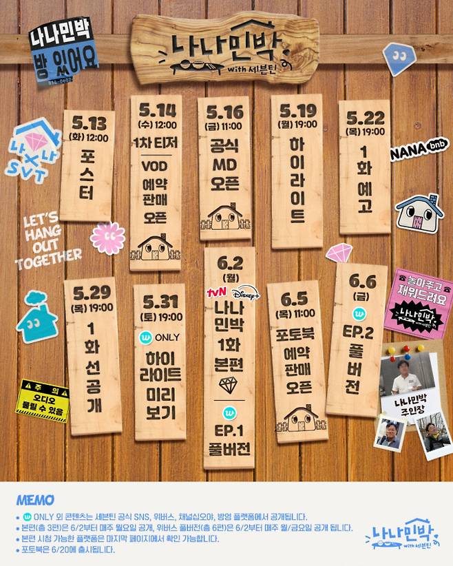 ‘나나민박 with 세븐틴’ (출처: 에그이즈커밍, 하이브)