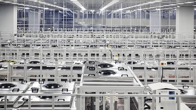 중국 충칭에 위치한 BOE의 디스플레이 패널 공장./BOE