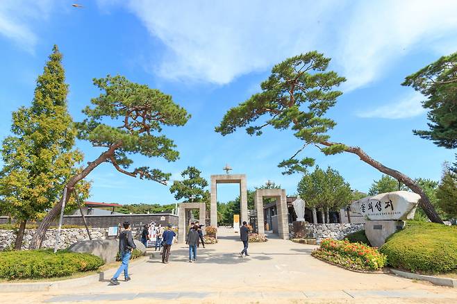 당진 솔뫼성지 입구
