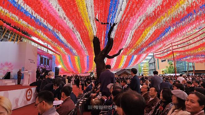5일 서울 종로구 조계사에서 열린 봉축 법요식