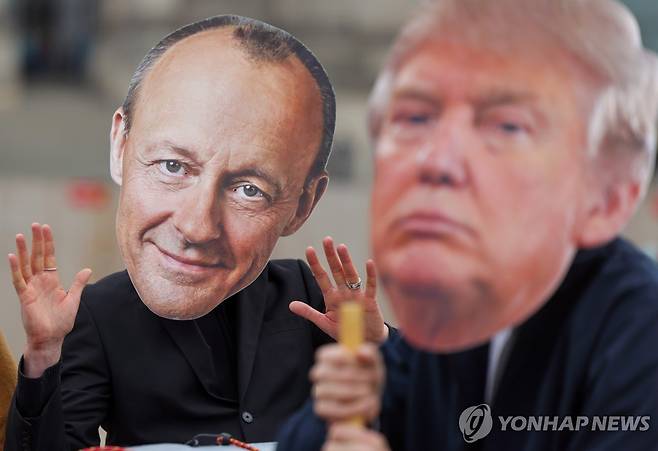 프리드리히 메르츠 독일 총리(왼쪽)와 도널드 트럼프 미국 대통령 [EPA 연합뉴스 자료사진. 재판매 및 DB 금지]