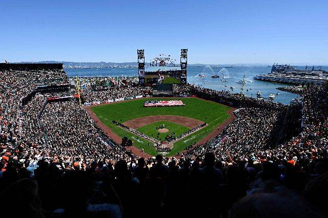 부산의 바다 야구장 모델로 거론되고 있는 미국 샌프란시스코 야구장 오라클 파크 전경. AFP연합뉴스