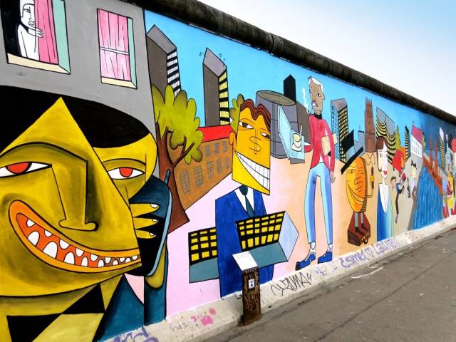 독일 베를린 장벽 '이스트 사이드 갤러리'에서 만날 수 있는 짐 아비뇽 작품. 작가 제공