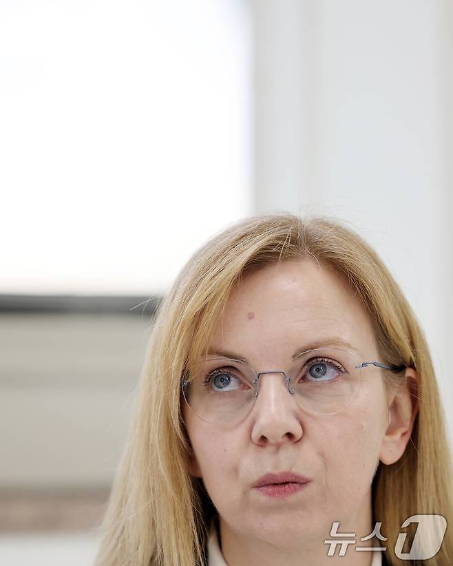 요르단카 알렉산드로바 서울과학기술대학교 교수가 서울 종로구 뉴스1 사옥에서 인터뷰를 하고 있다. 2025.4.28/뉴스1 ⓒ News1 오대일 기자