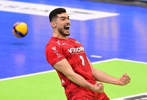 한국전력에서 대체 외국인 선수로 뛴 마테우스. 사진[연합뉴스]