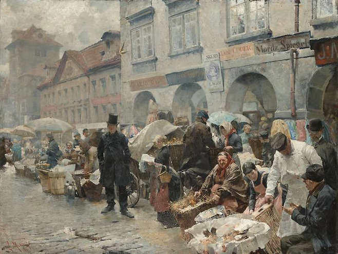 Luděk Marold [The Egg Market in Prague], 1888 ©National Gallery Prague