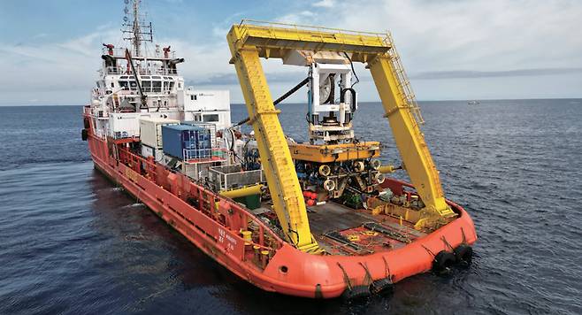 LS전선의 자회사 LS마린솔루션의 해저 케이블 포설선 미래로호 ⓒ연합뉴스