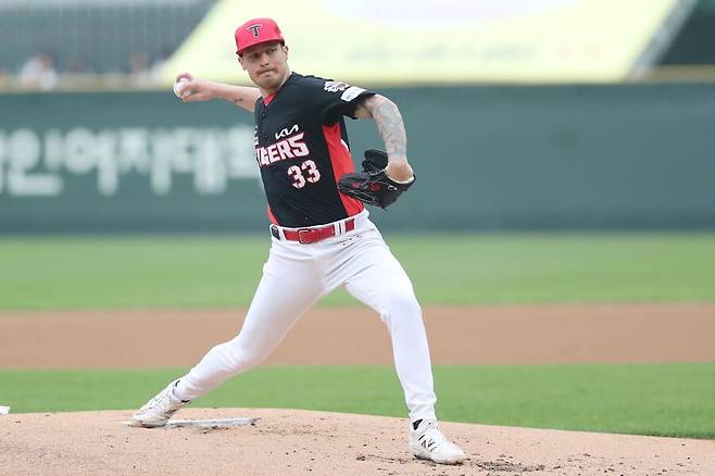 ▲ 올 시즌 위력적인 구위로 성공적인 시즌 초반을 보내고 있는 올러 ⓒKIA타이거즈