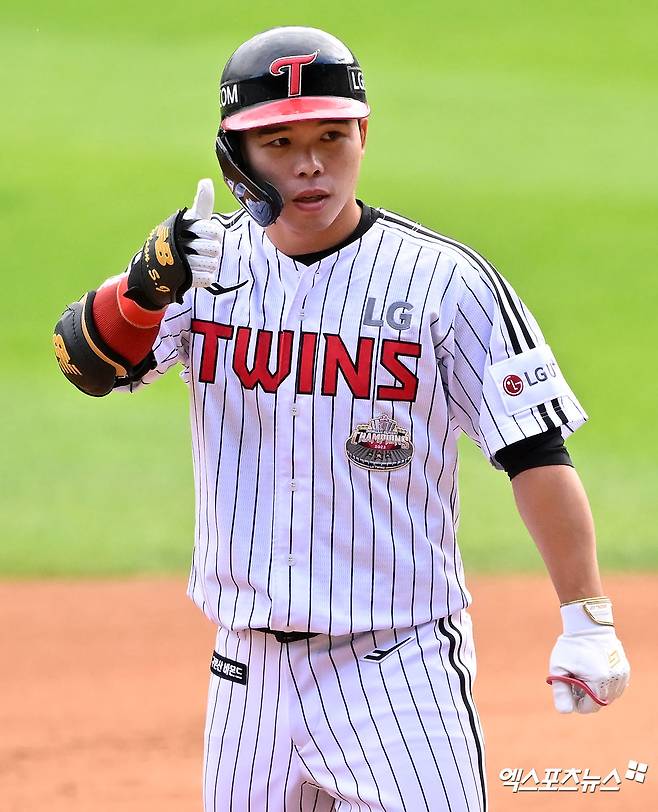 LG 트윈스 문성주. 엑스포츠뉴스 DB