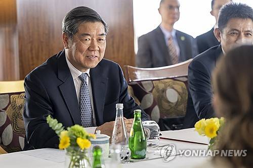 허리펑 부총리 [EPA 연합뉴스 자료사진. 재판매 및 DB 금지]