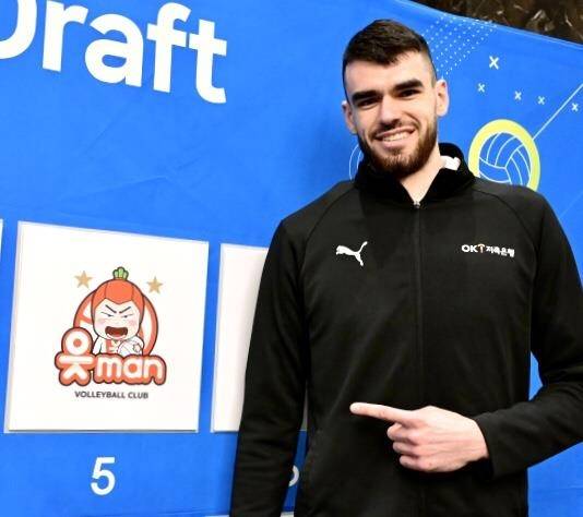 외국인 드래프트에서 OK저축은행에 지명된 디미트로프 [한국배구연맹 제공. 재판매 및 DB 금지]