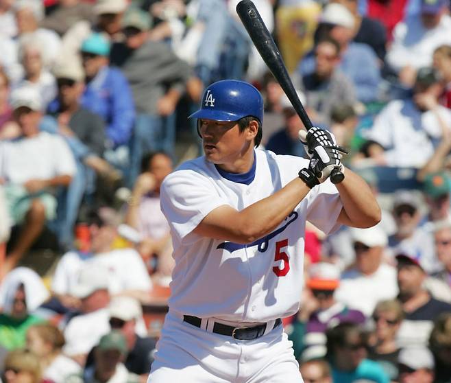 (메이저리그 LA 다저스 시절의 최희섭)