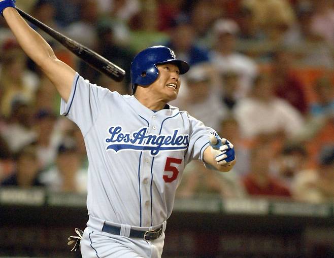 (과거 다저스 시절의 최희섭)