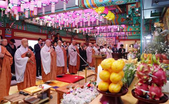 서산 부석사 설법전에서 10일 진행된 이운법회. 서산시 제공