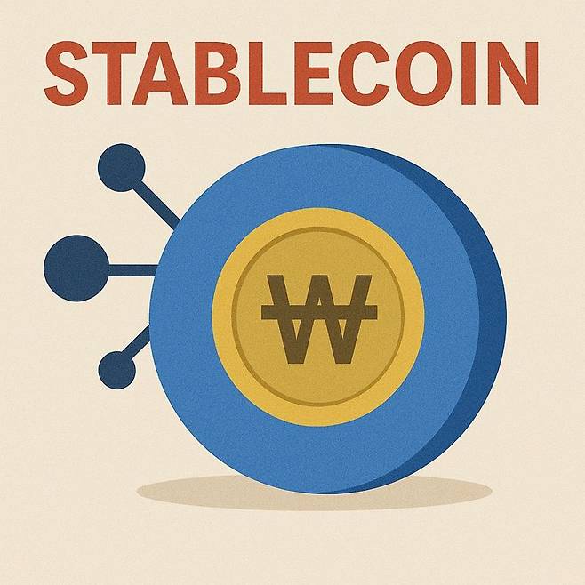 사진은 오픈AI의 생성형 인공지능(AI) ‘챗GPT’를 통해 제작한 원화 스테이블코인 이미지.