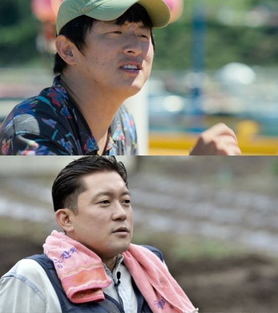 기안장의 주인 기안84(위)와 '흙심인대호'에서 농사를 시작한 김대호. 사진 넷플릭스, JTBC '흙심인대호'