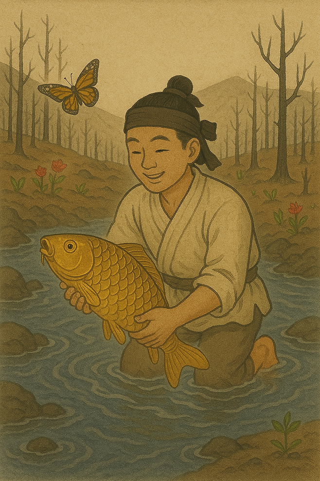 동화 속 잉어[국립생태원 제공]