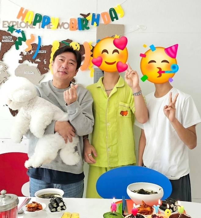 이수근과 두 아들. 박지연 SNS