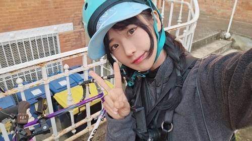 프랑스에서 자전거 여행을 시작한 지니티. 출처=인스타그램