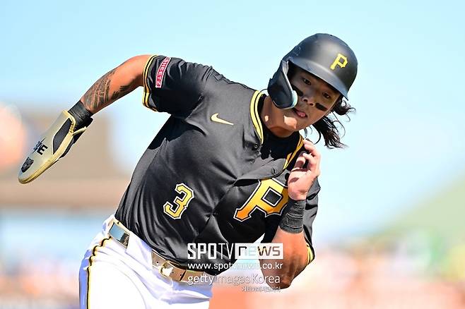 ▲ 배지환이 메이저리그 복귀 후 첫 경기에서 대주자로 나와 득점을 기록했다.