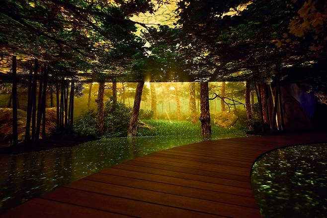 뉴욕 제네시스 하우스 '더 포레스트 위딘' 전시 공간 [제네시스 제공. 재판매 및 DB 금지]