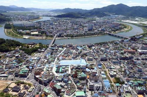 경남 중소도시 전경 [연합뉴스 자료사진]