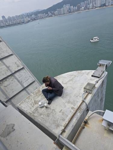광안대교서 고공농성 벌이는 형제복지원 피해자 [덕성원피해자생존자협의회 제공. 재판매 및 DB 금지]
