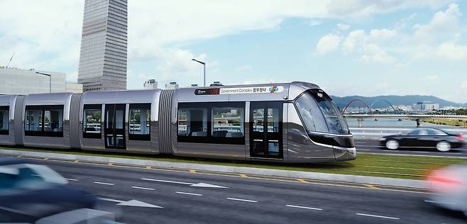 대전도시철도 2호선 트램 상상도. 대전시 제공.