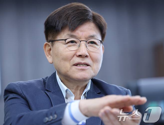 한국영 서울시설공단 이사장이  지난달 29일 서울 성동구 서울시설공단에서 뉴스1과 인터뷰를 갖고 있다. 2025.4.29/뉴스1 ⓒ News1 박지혜 기자