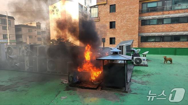 성남 중국음식점 화재 현장.(경기도소방재난본부 제공. 재판매 및 DB 금지) /뉴스1