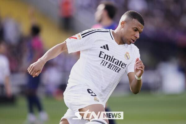 레알 마드리드 공격수 킬리앙 음바페. 사진┃뉴시스/AP