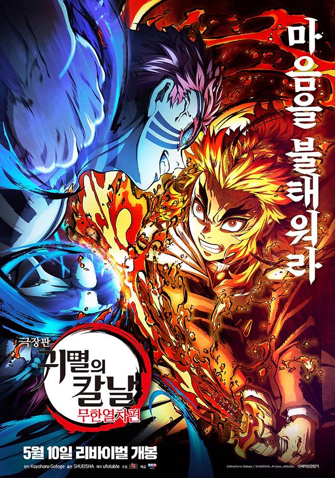 ‘극장판 귀멸의 칼날: 무한열차편’ 개봉 첫 주말 전체 애니메이션 박스오피스 1위 등극