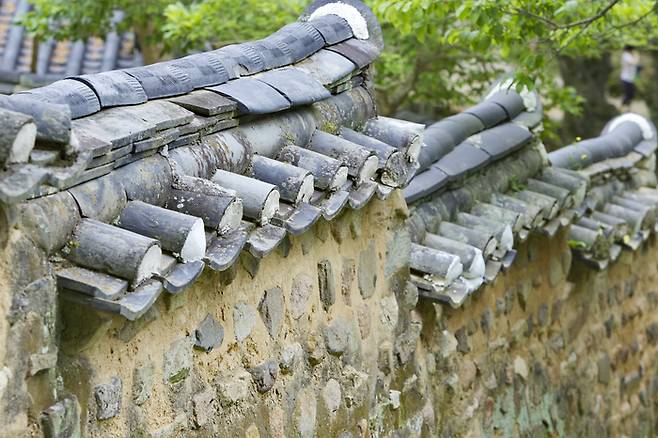 소쇄원의 흙담장