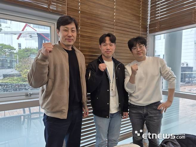 기술개발 연구진. 왼쪽부터 한진태, 김종관, 김석중 박사.