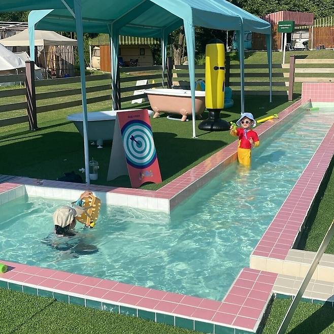 밤부사운드캠핑장의 어린이를 위한 부대시설들. 밤부사운드캠핑장 제공