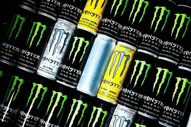 몬스터 베버리지가 판매하는 음료들. <자료 = 몬스터 에너지 X>