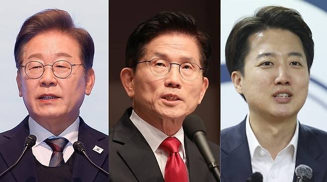 이재명 더불어민주당 대선 후보, 김문수 국민의힘 대선 후보, 이준석 개혁신당 대선 후보 [ 사진 = 연합뉴스]