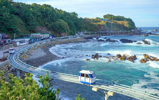 울진 죽변해안스카이레일[한국관광공사 제공]