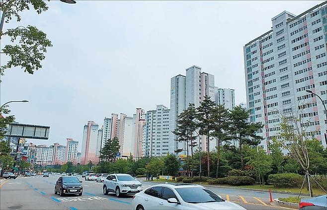 파주 운정신도시 야당동 내 한 아파트 단지의 모습  [헤럴드경제]