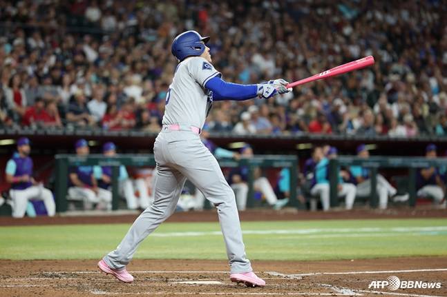 4안타 경기를 완성한 프리먼. /AFPBBNews=뉴스1