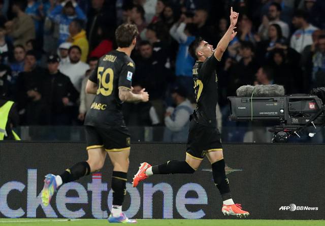 제노아의 골 세리머니. /AFPBBNews=뉴스1