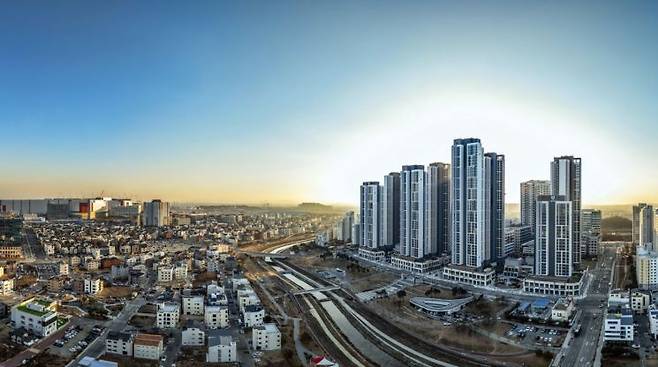 반도건설 ‘고덕 유보라 더 크레스트’ 단지 전경사진