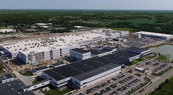 LG에너지솔루션 미국 미시간 홀랜드 공장.ⓒ 연합뉴스