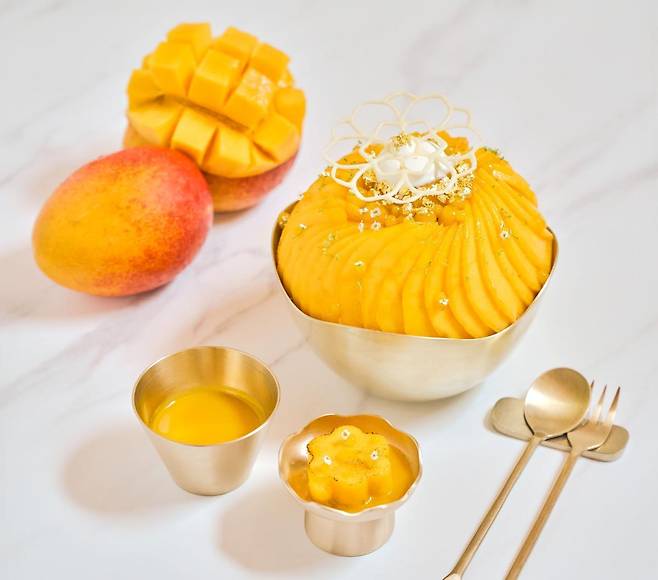 포시즌스호텔서울의 제주 애플 망고 빙수. (포시즌스서울 제공) 뉴스1