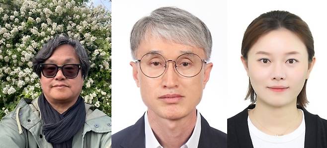 (왼쪽부터)DGIST 윤진효 책임연구원, 안흥주 교수, 조효비 선임전임연구원